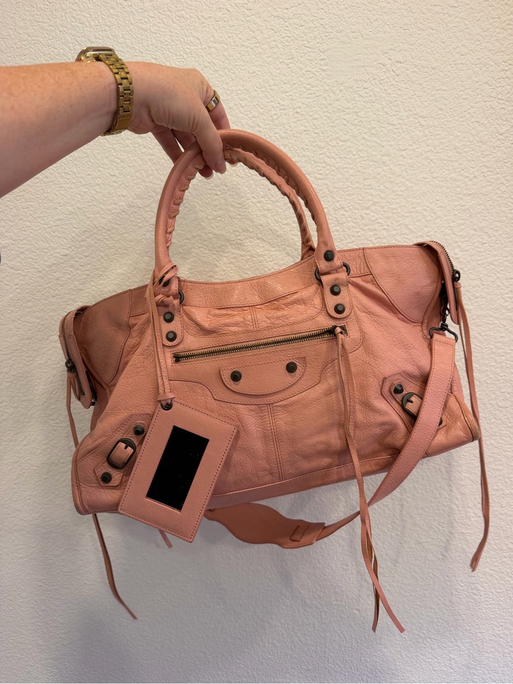 Balenciaga Classic Citybag Motorcycle Parttime shoulder bag
